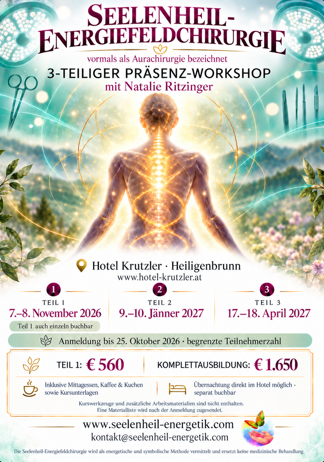 Energiefeldchirurgie – 3 teiliger Workshop